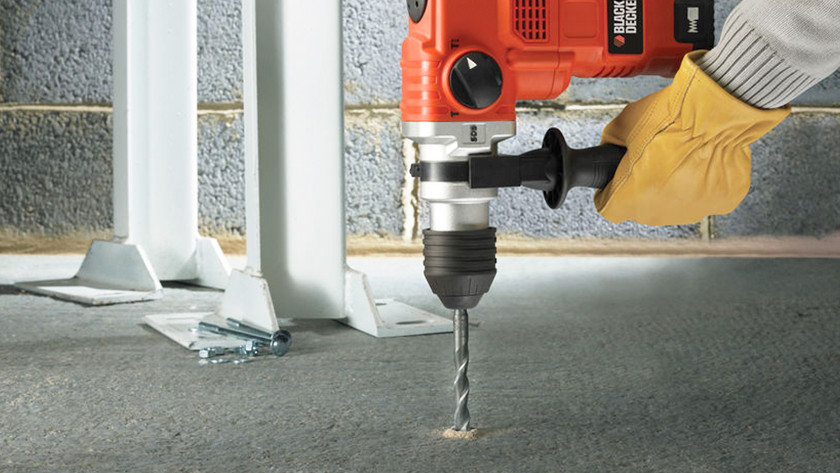How to use hammer drill on concrete
